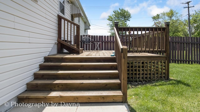 527 Edwin Dr, Bourbonnais, IL 60914 - view of wooden terrace