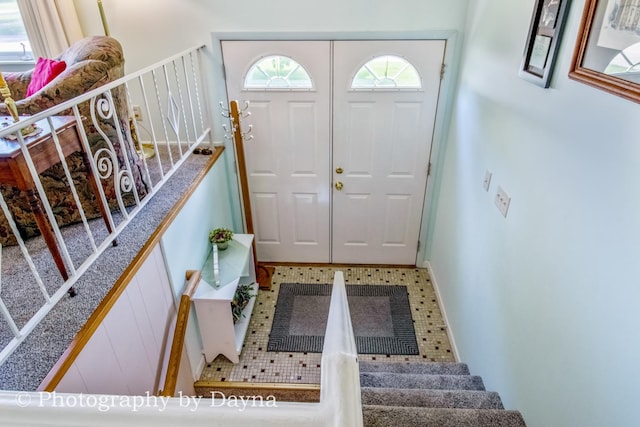 527 Edwin Dr, Bourbonnais, IL 60914 - foyer entrance with stairs