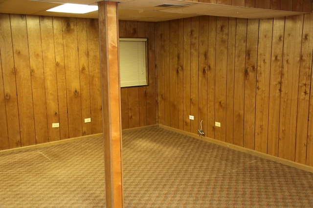 402 Catbird Ln, Deerfield, IL 60015 - finished below grade area featuring carpet flooring and wood walls