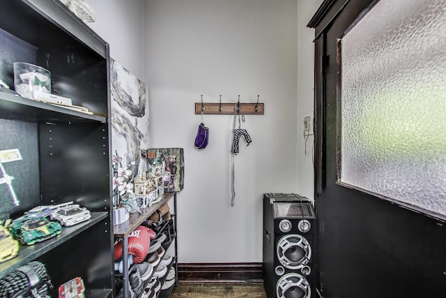 3425 W Lyndale St, Chicago, IL 60647 - mudroom with wood finished floors and baseboards