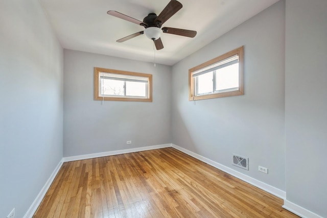 1718 Hovland Ct, Evanston, IL 60201 - empty room featuring light wood-type flooring and ceiling fan