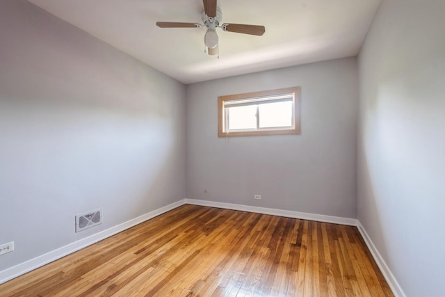 1718 Hovland Ct, Evanston, IL 60201 - spare room featuring hardwood / wood-style floors and a ceiling fan