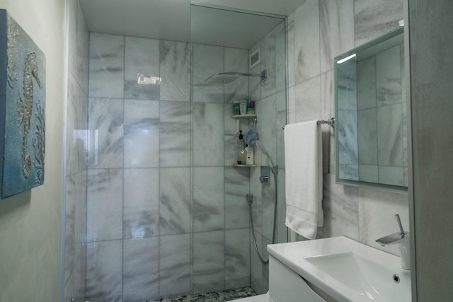 5415 N Sheridan Rd Unit 1209, Chicago, IL 60640 - full bathroom featuring vanity and a tile shower
