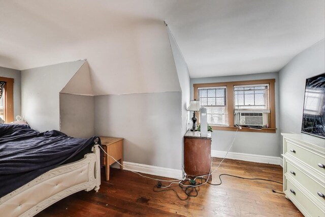 5042 W Wolfram St, Chicago, IL 60641 - bedroom featuring hardwood / wood-style floors and cooling unit