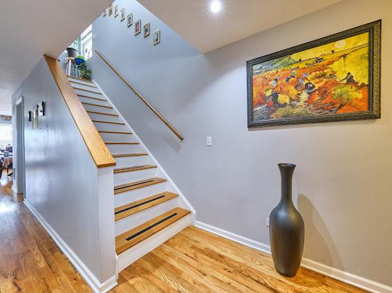 4813 W 23rd St, Cicero, IL 60804 - stairway with wood finished floors