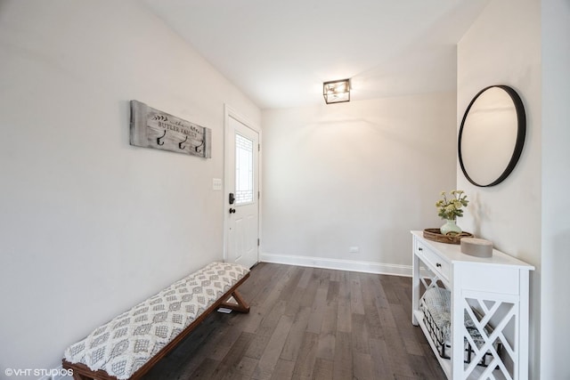3925 Williams St, Downers Grove, IL 60515 - entryway with dark wood-type flooring and baseboards