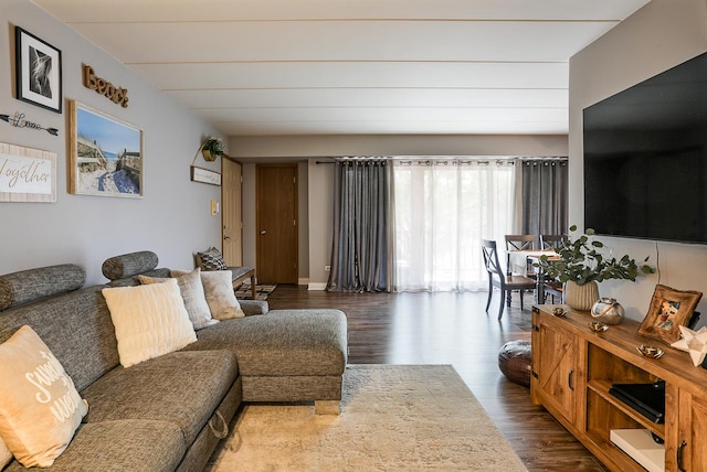 11114 Heritage Dr Unit 2D, Palos Hills, IL 60465 - living area with dark wood finished floors