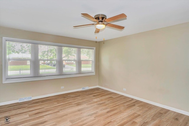 3102 Stafford Dr, Markham, IL 60428 - spare room featuring light wood finished floors and ceiling fan