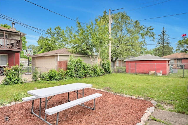 3102 Stafford Dr, Markham, IL 60428 - fenced backyard featuring an outbuilding and a garage