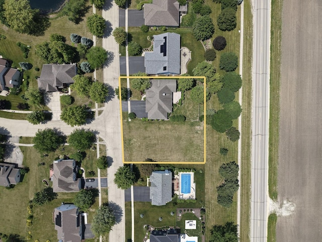 207 Quinlan Ave, Dekalb, IL 60115 - aerial perspective of suburban area with property parcel outlined