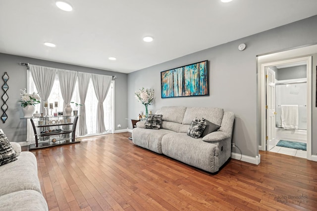 4000 Bayside Dr Unit 105, Palatine, IL 60074 - living area featuring hardwood / wood-style floors and recessed lighting