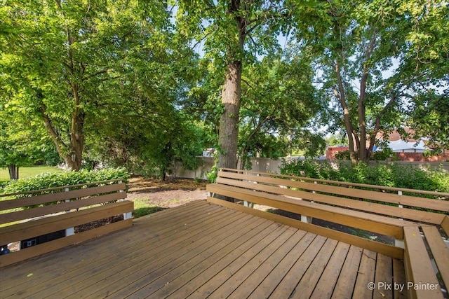 372 Goshawk Ln, Deerfield, IL 60015 - wooden deck with a fenced backyard