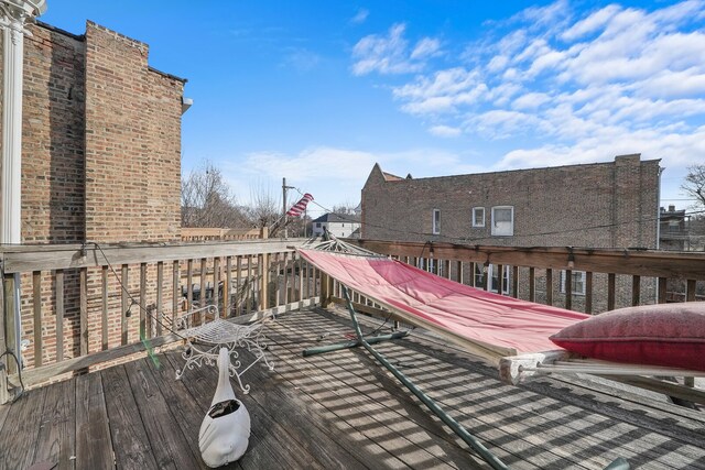 6505 S Woodlawn Ave, Chicago, IL 60637 - view of wooden terrace