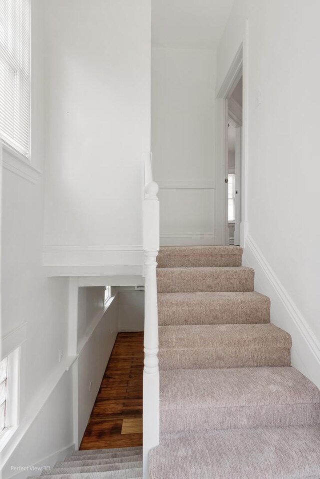 2028 S 5th Ave, Maywood, IL 60153 - staircase with wood finished floors