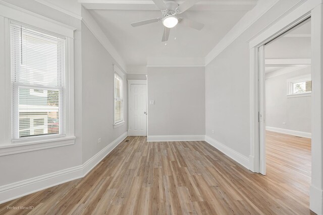 2028 S 5th Ave, Maywood, IL 60153 - unfurnished room featuring light wood-style floors and ceiling fan