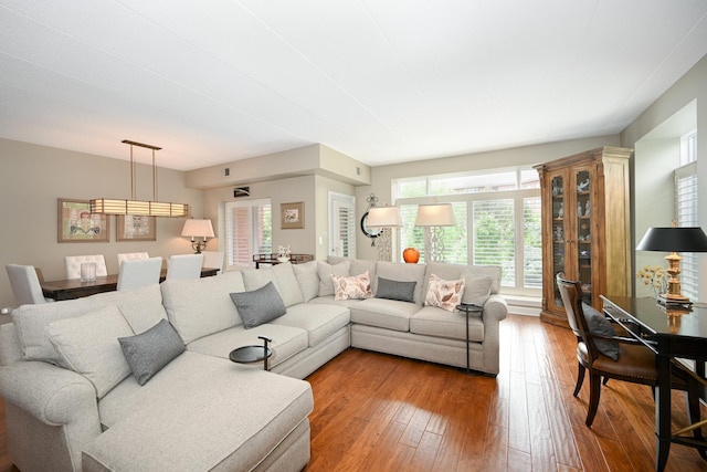 875 E 22nd St Unit 220, Lombard, IL 60148 - living area with plenty of natural light and hardwood / wood-style floors