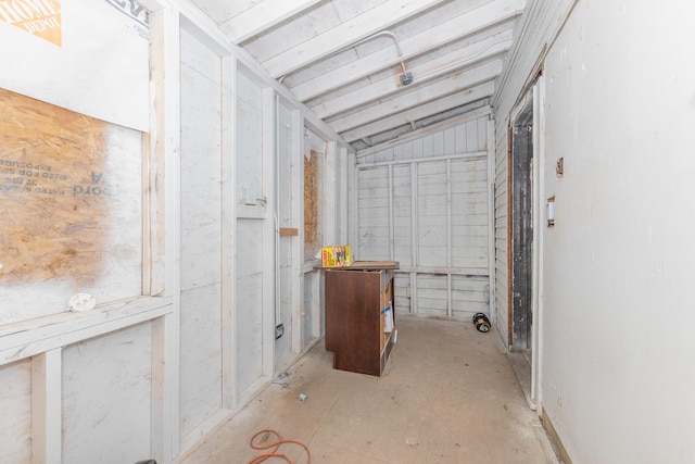 view of basement