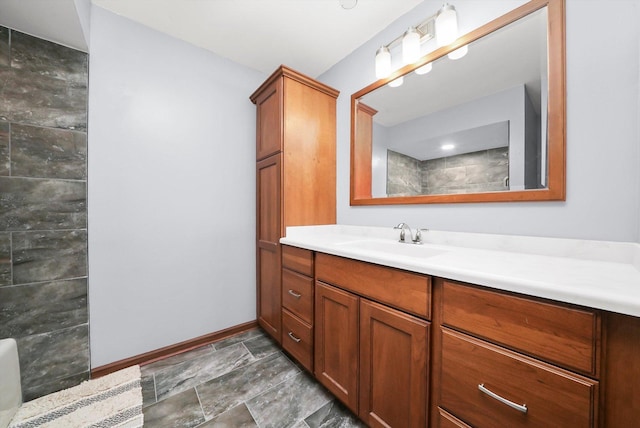 14023 S Split Rail Dr, Homer Glen, IL 60491 - full bath featuring vanity and stone finish flooring