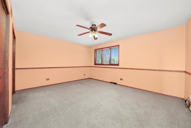 14023 S Split Rail Dr, Homer Glen, IL 60491 - empty room with carpet and a ceiling fan