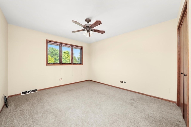 14023 S Split Rail Dr, Homer Glen, IL 60491 - empty room with carpet flooring and ceiling fan