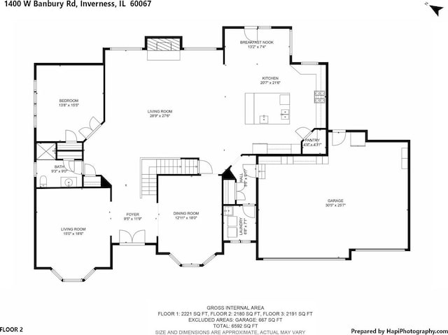 1400 Banbury Rd, Inverness, IL 60067 - view of room layout