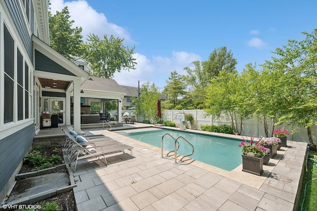 1406 Meadow Ln, Glenview, IL 60025 - view of pool with a patio and a fenced backyard