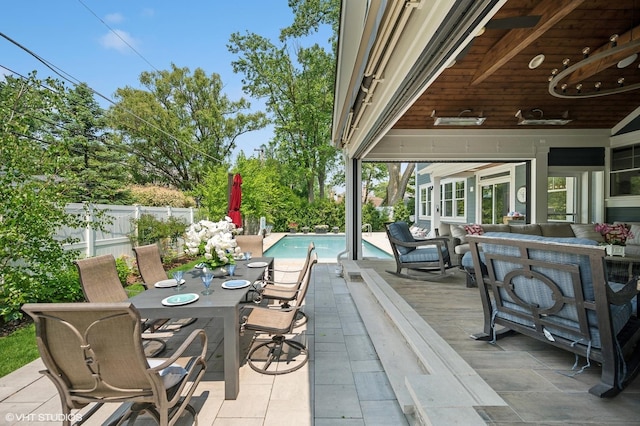 1406 Meadow Ln, Glenview, IL 60025 - view of patio / terrace with outdoor dining area and an outdoor living space