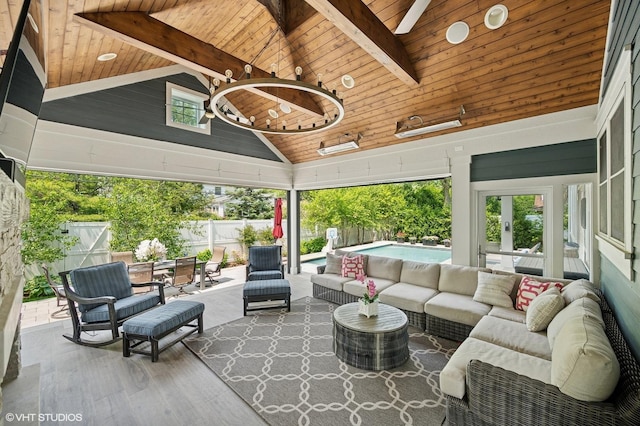 1406 Meadow Ln, Glenview, IL 60025 - fenced backyard with outdoor lounge area and a patio area