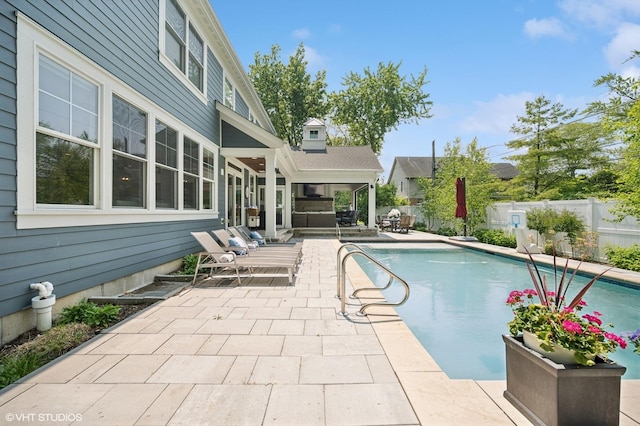 1406 Meadow Ln, Glenview, IL 60025 - view of swimming pool with a patio and a fenced backyard