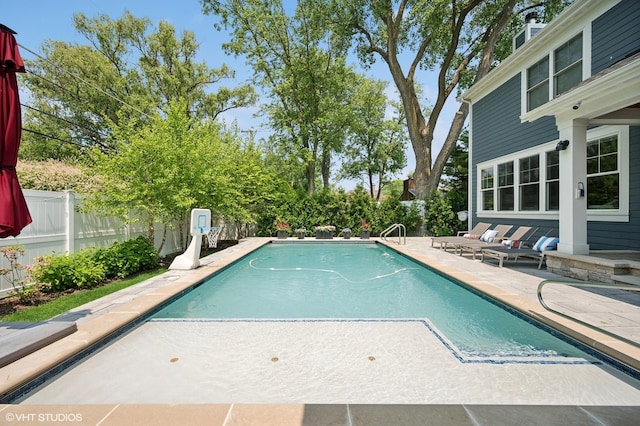 1406 Meadow Ln, Glenview, IL 60025 - view of swimming pool with a patio area and a fenced backyard