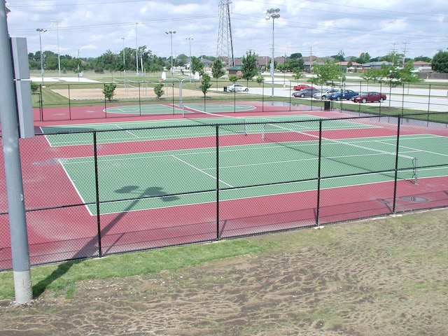 view of tennis court