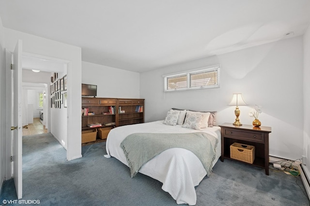 1241 Forest Ave, Wilmette, IL 60091 - carpeted bedroom with a baseboard radiator