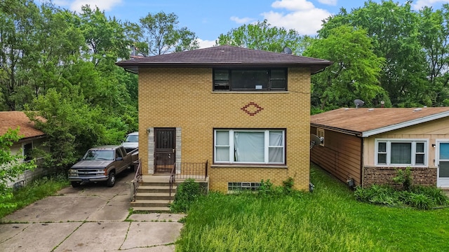 14217 Turner Ave, Robbins, IL 60472 - view of front of property with brick siding and roof with shingles