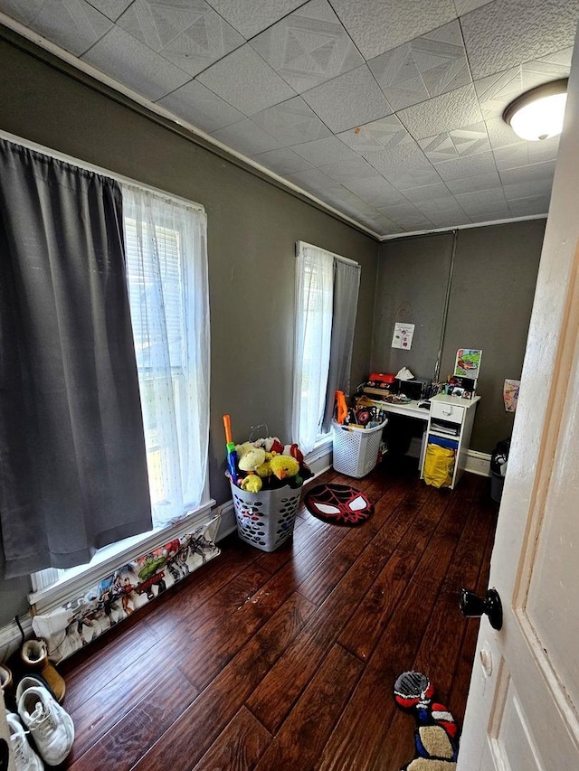 310 Hill Ave, Elgin, IL 60120 - office area with dark wood-style floors