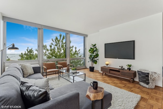 880 N Lake Shore Dr Unit 4E, Chicago, IL 60611 - living area featuring a wall of windows