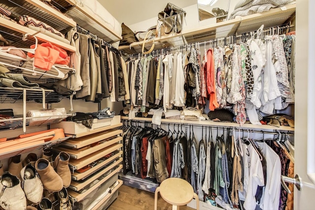 1211 S Prairie Ave Unit 1106, Chicago, IL 60605 - walk in closet featuring wood finished floors