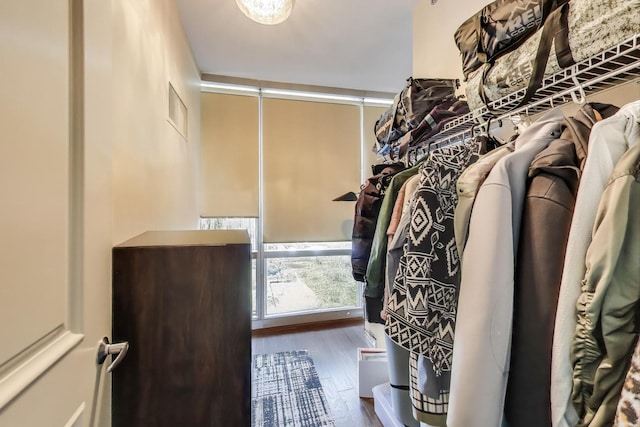 1211 S Prairie Ave Unit 1106, Chicago, IL 60605 - walk in closet featuring wood finished floors