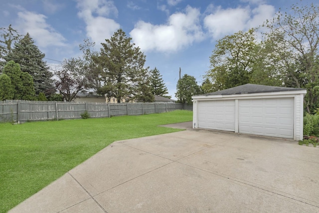 1205 N Irving Ave, Berkeley, IL 60163 - view of yard featuring an outdoor structure and a garage