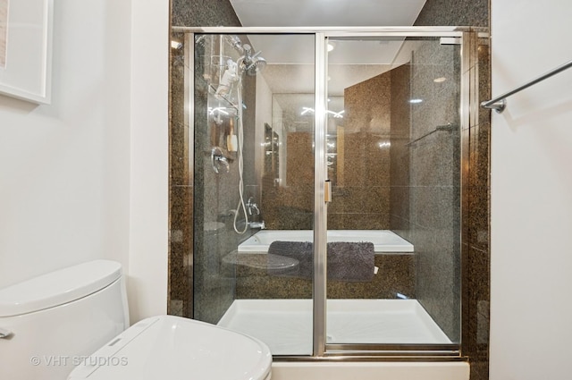 1201 W Adams St Unit 1001, Chicago, IL 60607 - bathroom with toilet and a stall shower