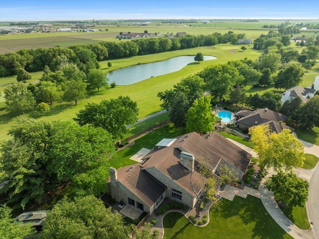1810 Cardinal Ct, Pontiac, IL 61764 - aerial view of property's location featuring a large body of water and a golf club