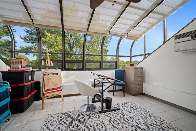 1810 Cardinal Ct, Pontiac, IL 61764 - sunroom featuring a wall mounted AC