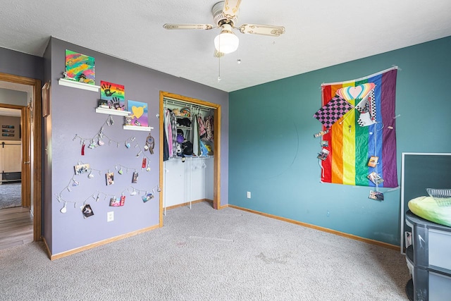 9650 Edgefield Rd, Roscoe, IL 61073 - bedroom with carpet flooring, baseboards, and a closet