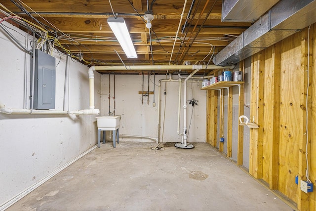9650 Edgefield Rd, Roscoe, IL 61073 - unfinished basement with electric panel