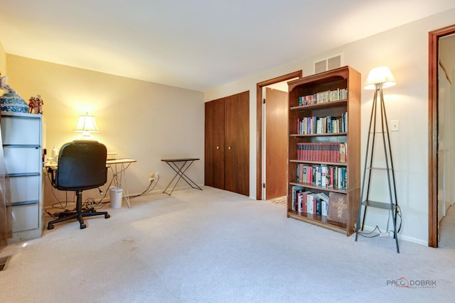 831 Mansfield Ct, Schaumburg, IL 60194 - home office with carpet and baseboards