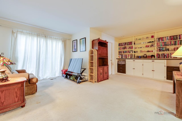 831 Mansfield Ct, Schaumburg, IL 60194 - living area featuring light colored carpet
