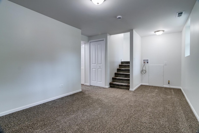 22156 Peach Tree Ave, Sauk Village, IL 60411 - basement featuring carpet flooring and stairway