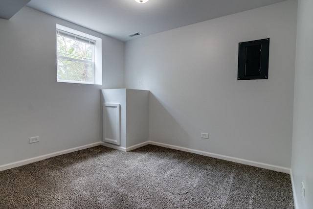 22156 Peach Tree Ave, Sauk Village, IL 60411 - unfurnished room with electric panel and carpet