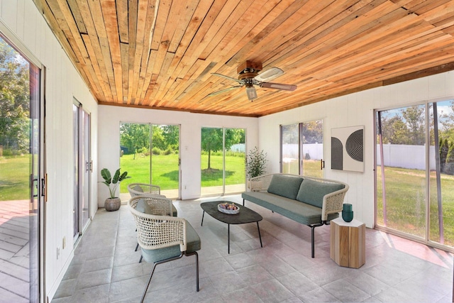 15807 W 139th St, Homer Glen, IL 60491 - sunroom / solarium with an outdoor living space with a fire pit and a ceiling fan