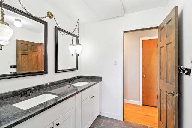 15807 W 139th St, Homer Glen, IL 60491 - full bathroom featuring double vanity and tile patterned floors
