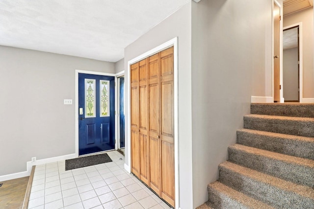 15807 W 139th St, Homer Glen, IL 60491 - foyer with stairway and light tile patterned floors